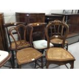 Group of Seven 19th century bedroom chairs (7)