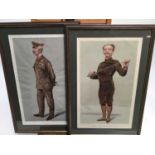 Two late Victorian Vanity Fair Spy prints, "Ladysmith" and "He insists that his pen is mightier than