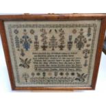 Lucy Clarke 1852 sampler