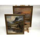 F E Jamieson - pair of oils on canvas loch scenes