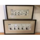 Group of framed cartoons to include Peanuts, Alex, Annie Tempest, Garfield and others (22)
