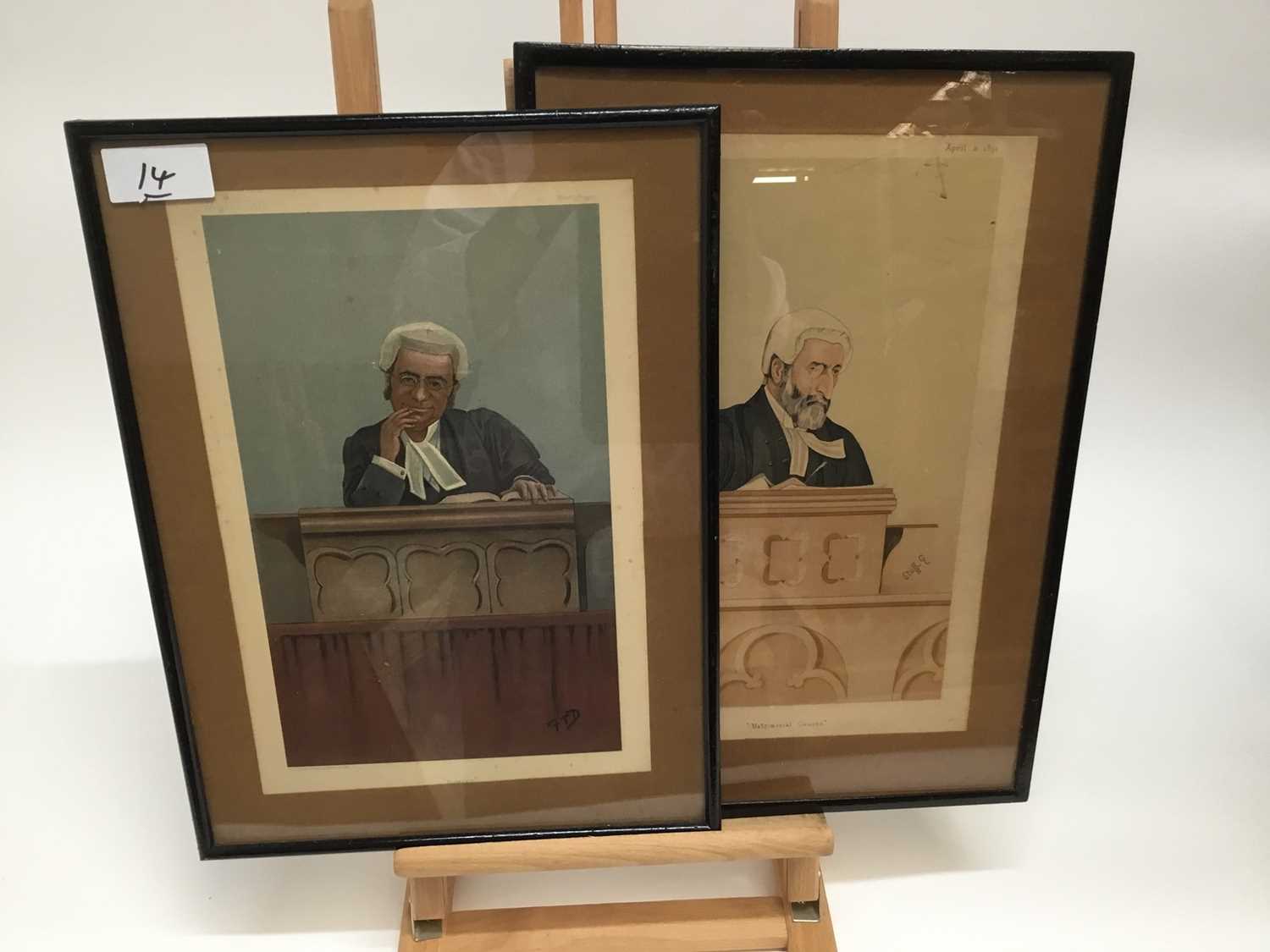 Four vanity fair prints, depicting judges - Image 4 of 6