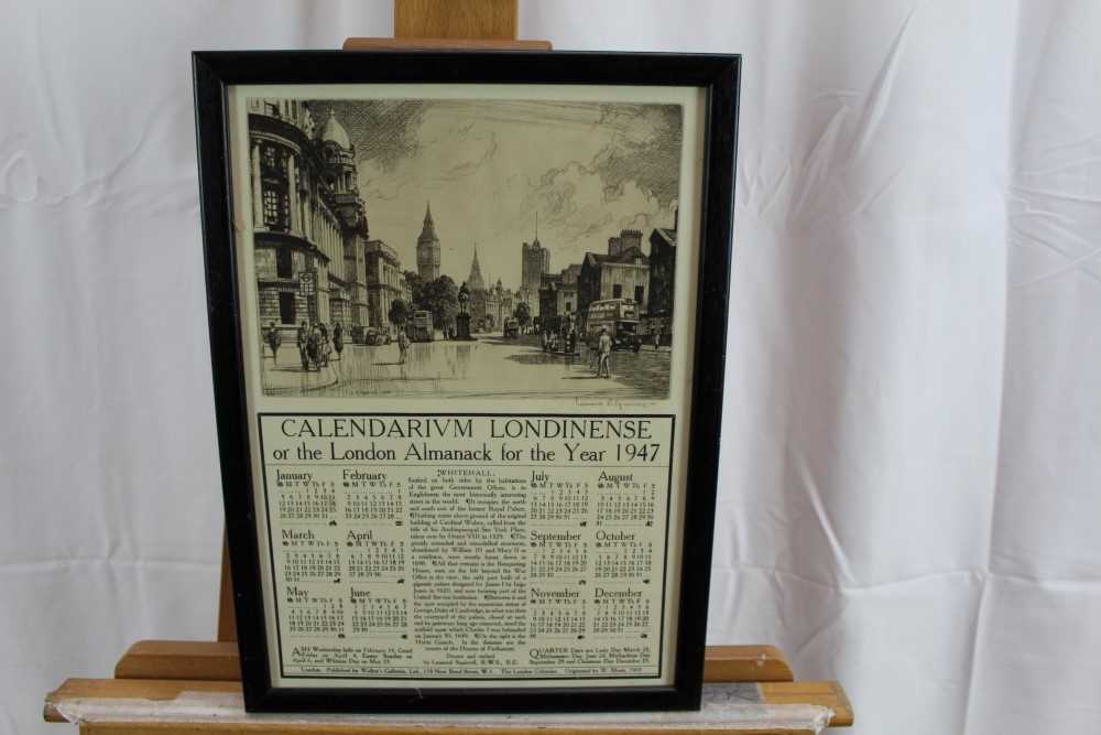 *Leonard Russell Squirrell, four pencil signed etchings of London - Image 6 of 6