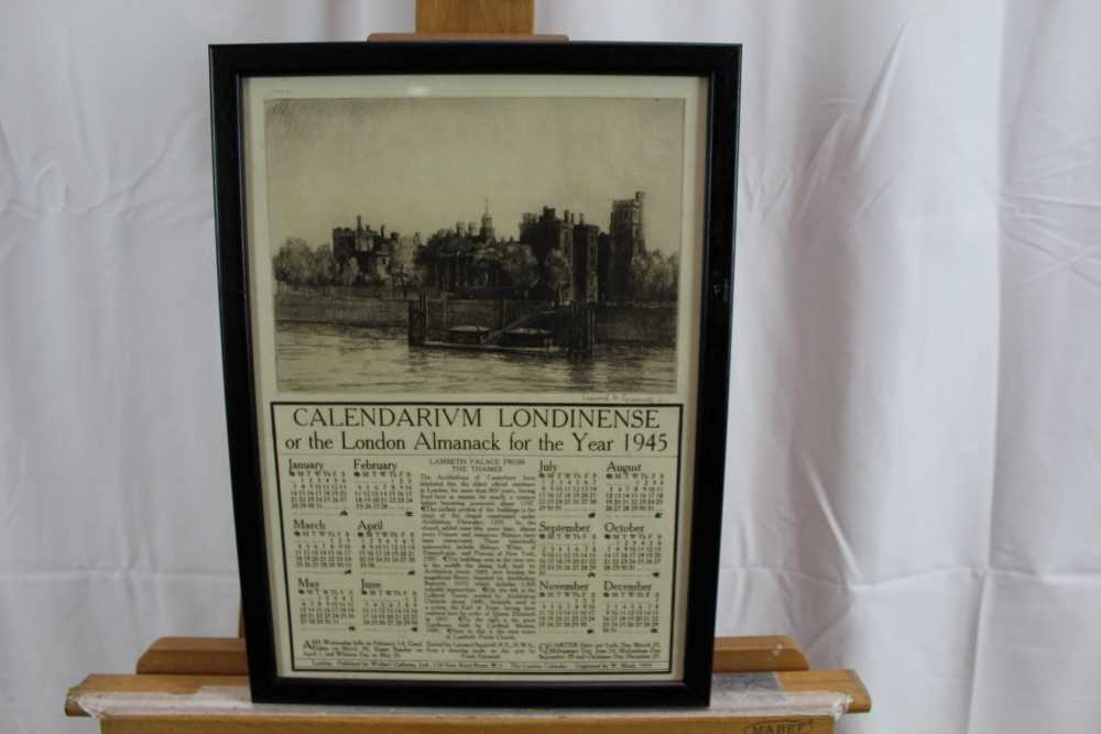 *Leonard Russell Squirrell, four pencil signed etchings of London - Image 5 of 6