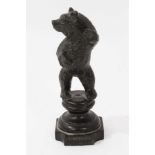 Late 19th / early 20th century bronze advertising bear figure