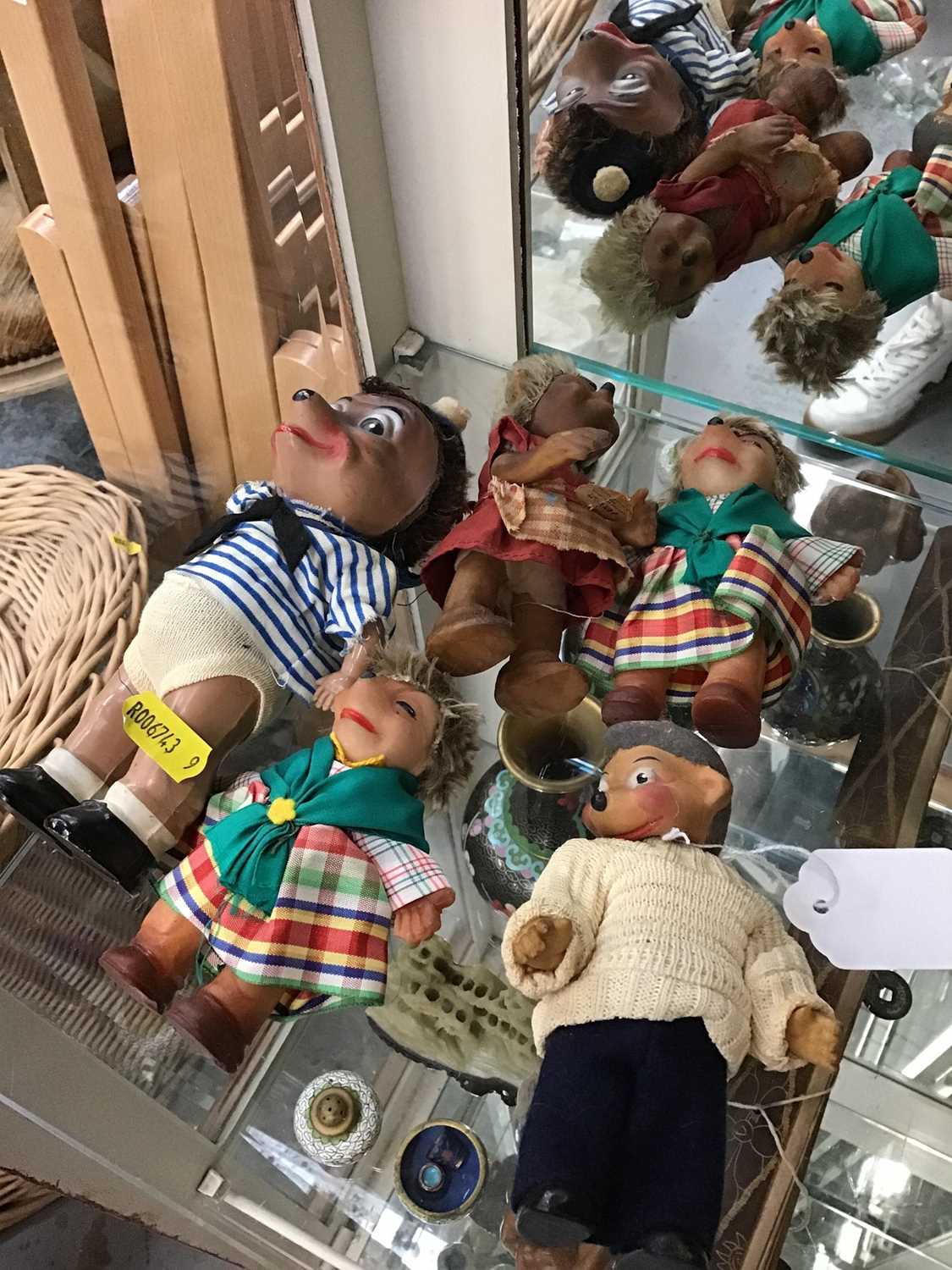 Vintage Steiff toy, windup toy and other tops