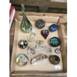 Caithness 'Daydream', Kinki Glass, and other art glass paperweights