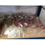 Venetian glass chandelier and box spare parts