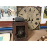 19th century longcase clock movement and dial