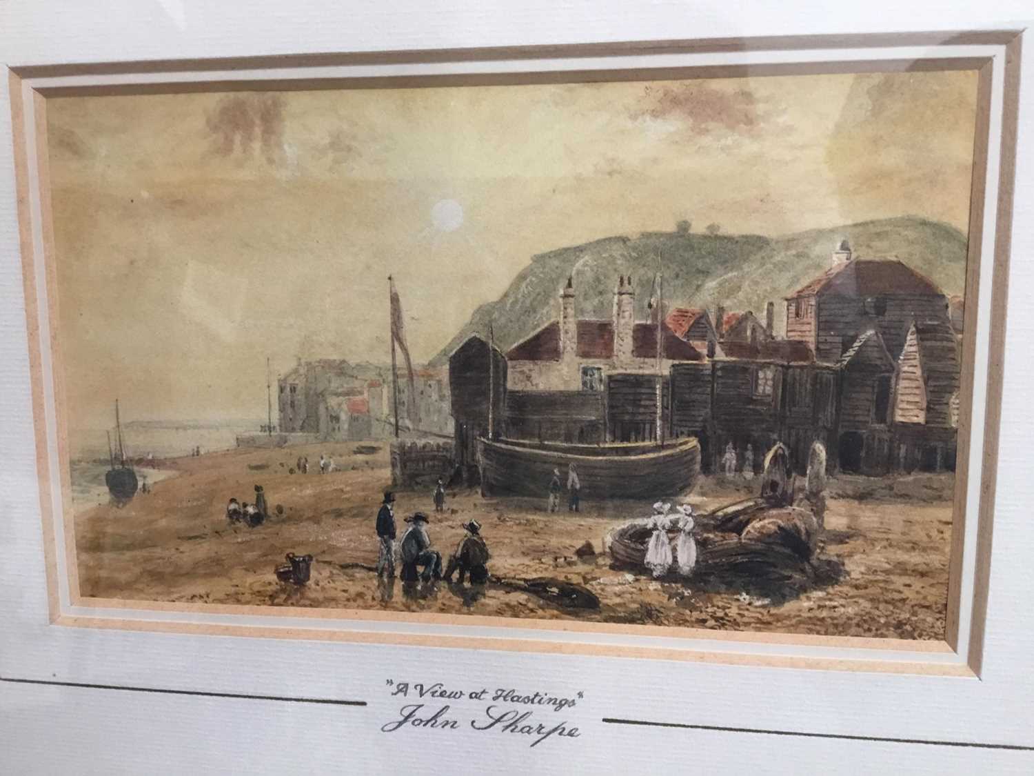 John Sharpe (19th century) watercolour 'Hastings'