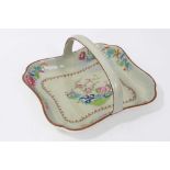 Spode pearlware rectangular basket