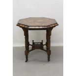 Of Chelmsford interest - an unusual inland occasional table decorated with instruments