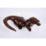 *Laurence Broderick (b. 1935) bronze ‘Maquette II Playful otter’ numbered 14/25.