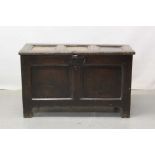 17th century oak coffer