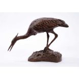 *Laurence Broderick (b. 1935) bronze ‘Heron III maquette'