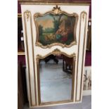 Early 20th century French painted mirror