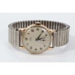 Smith's Deluxe 9ct gold gentlemen's vintage wristwatch