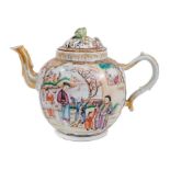18th century Chinese teapot and cover of large size