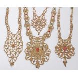 Rare collection of 19th century Anglo-Indian ornate bullion and sequin work