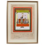 Indian School 18th / 19th century, gouache on paper - 'Gods of Jeypour'