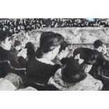 Wilfred Fairclough (1907-1996) drypoint etching - Theatre circle