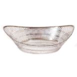 Dutch silver cake basket