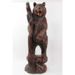 Black Forest carved standing bear