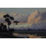 John Mather - sunset at Yarra Glen, Australia