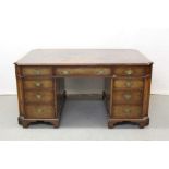 Fine quality early 20th century partners desk