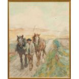 Nathaniel Hughes J. Baird R.O.I. (1865 - 1936), two watercolours, the Carroll Gallery label verso- '