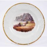 Rare Stephen Folch Indian view plate, circa 1820-28. By repute from a service presented to Beatrice