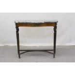 Marble topped console table