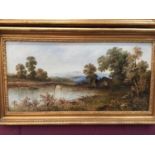 Pair of late 19th/early 20th century English School oils on canvas - river views