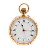 18ct gold gentlemens' pocket watch