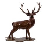 *Laurence Broderick (b. 1935) bronze ‘Royal Stag, Maquette 3/25