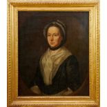 Late 18th/early 19th century oil on canvas - portrait of lady, Jane Moore, handwritten family histor