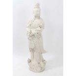 Chinese blanc-de chine style standing figure