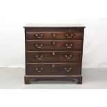 George III mahogany dressing chest