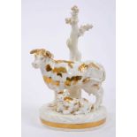 Derby porcelain figure of a cow and calf