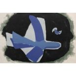 George Braque (1882-1963) lithograph, L'Oiseau Volante au Fond Noir, numbered in pencil 46/200, imag