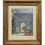 Kenneth Graham (1900-1979) oil on board - Chester Terrace, Regent's Park