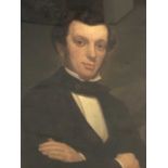 Victorian portrait of a gentleman in gilt frame
