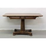 Late Regency rosewood hall table