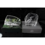 Mats Jonasson Swedish glass intaglio sculpture