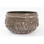 Burmese silver bowl