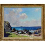 William Douglas Macleod (1892 - 1963), oil on canvas- coastal landscape, 40cm x 50cm