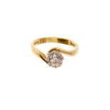 Diamond single stone ring