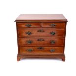 Edwardian mahogany miniature chest of drawers