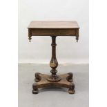 William IV fruitwood sewing table