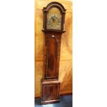 Georgian longcase clock in rosewood case